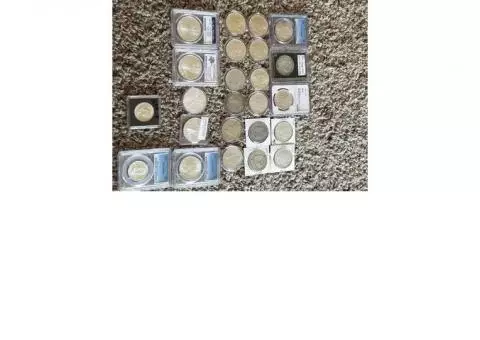 Lot of Silver Coins in Brilliant uncirculated to Almost uncirculated condition.